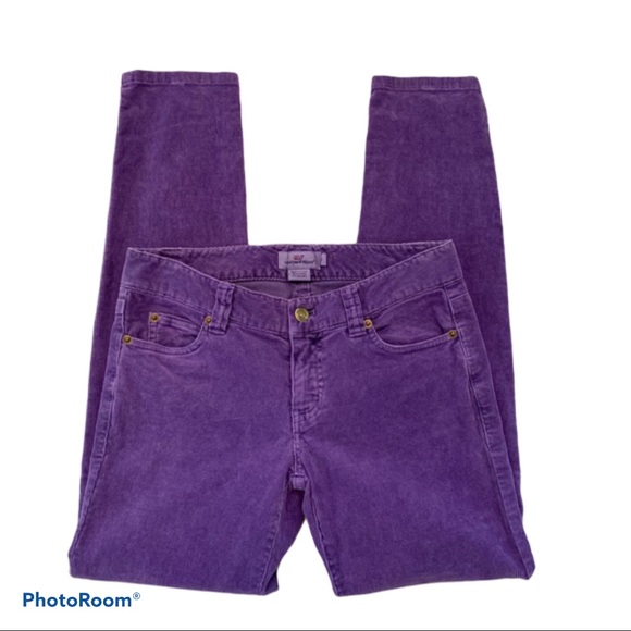 Vineyard Vines Pants - Vineyard Vines Purple Corduroy Pants Size 00